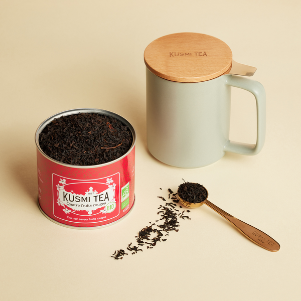 Porcelain tea mug with filter 48cl
